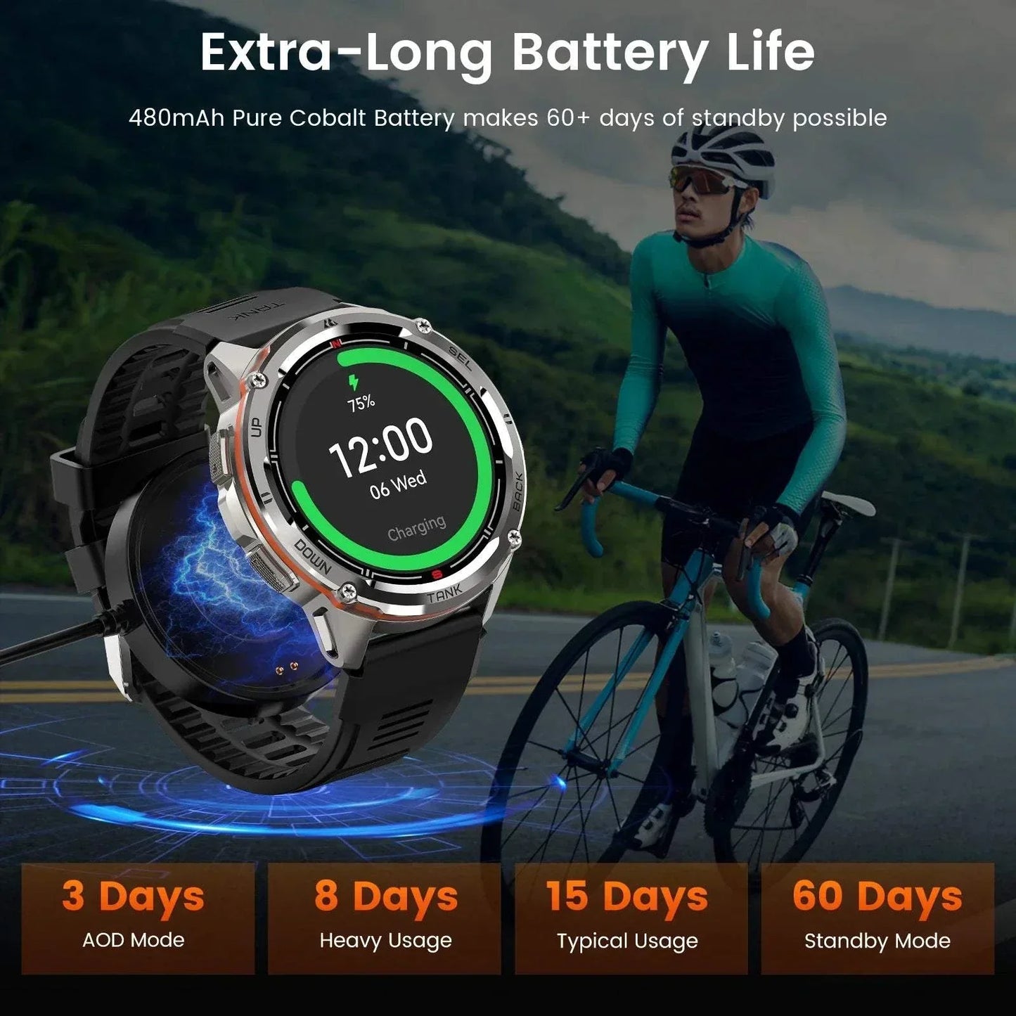 Original KOSPET TANK T3 Ultra Smart Watches