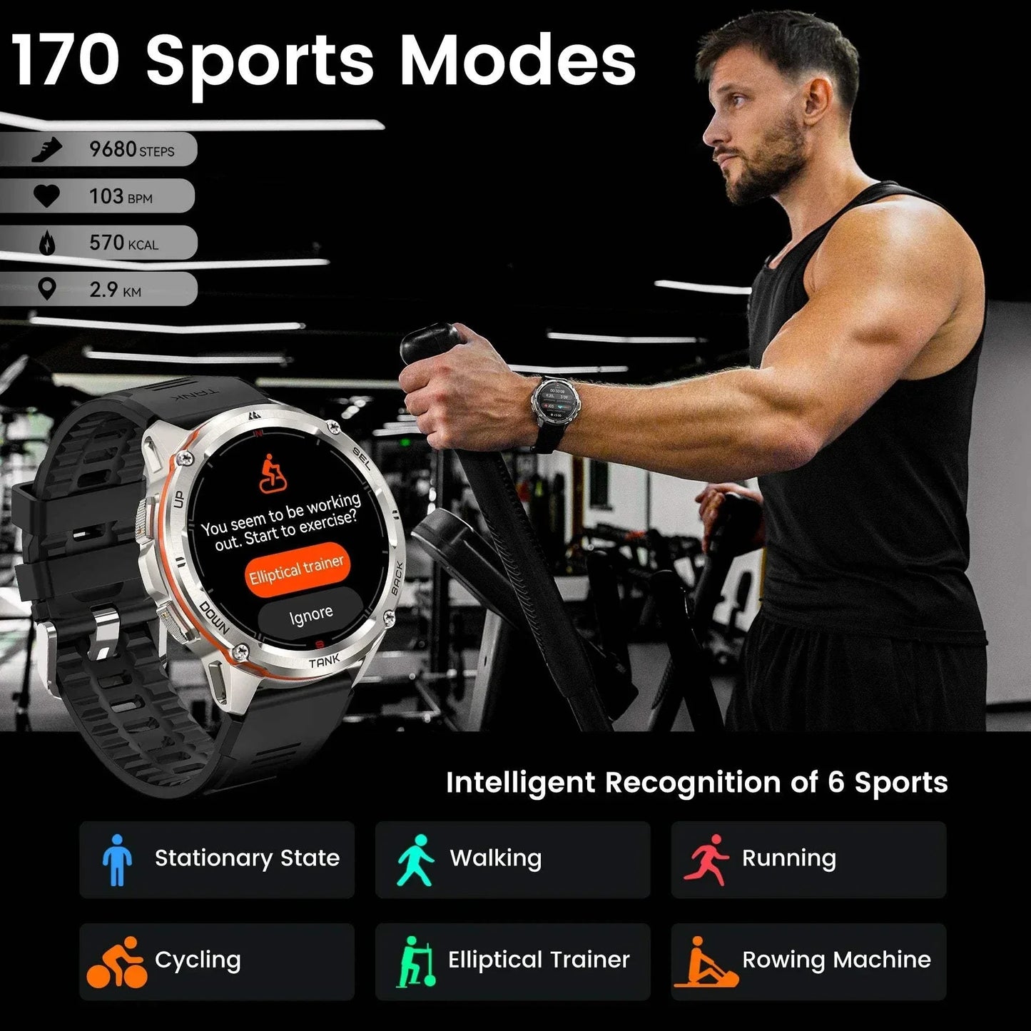 Original KOSPET TANK T3 Ultra Smart Watches