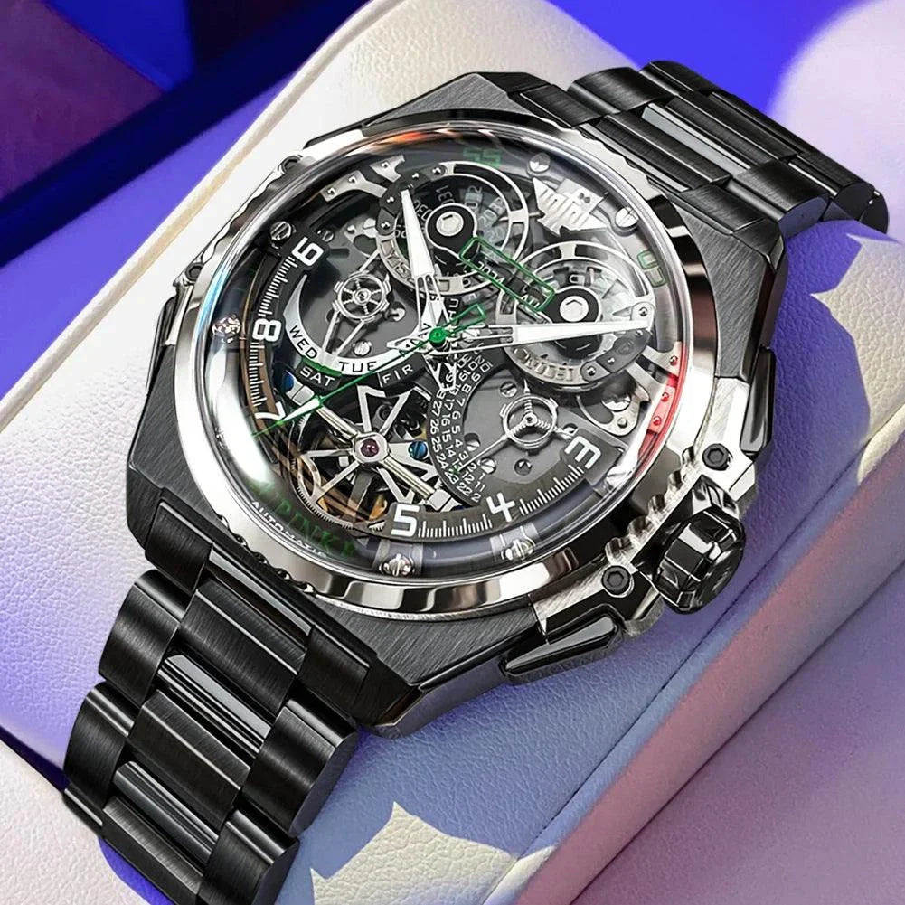 Luxury Man Watch Skeleton Wrist