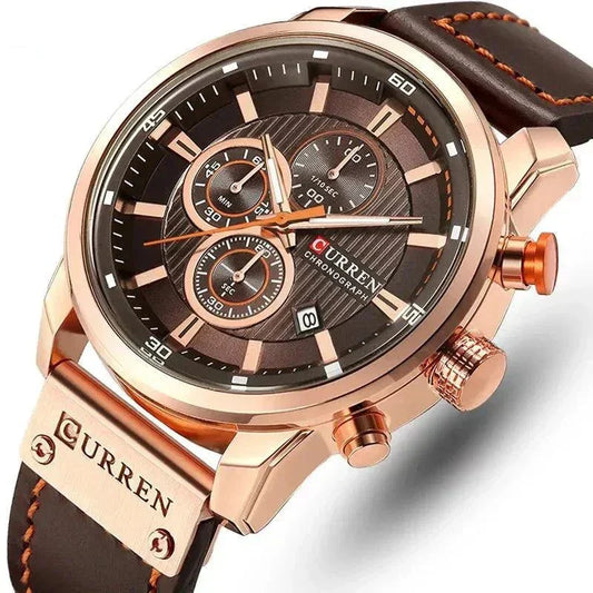 CURREN Brand Watch Men Leather Watches Men