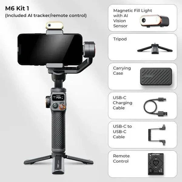 Handheld Gimbal Stabilizer Selfie Tripod for Smartphone