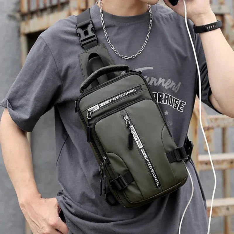 Men Chest Bag Waterproof Men Crossbody Bag