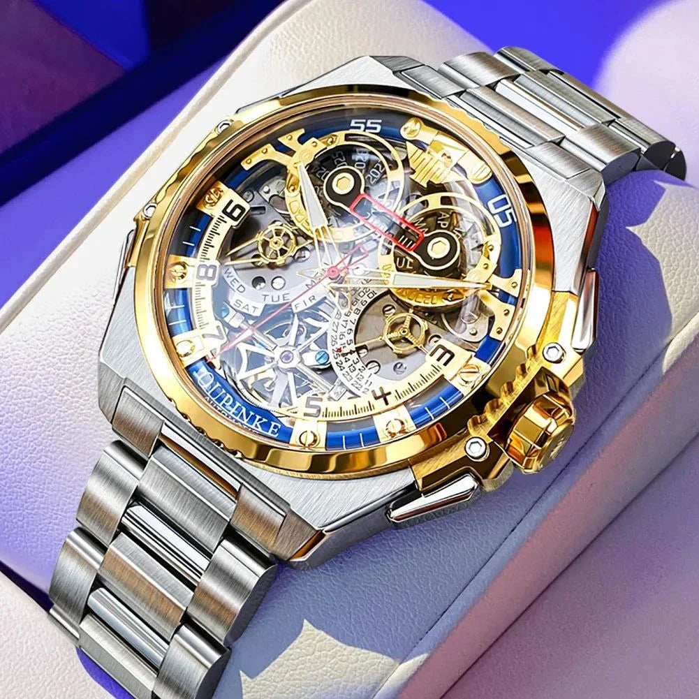 Luxury Man Watch Skeleton Wrist