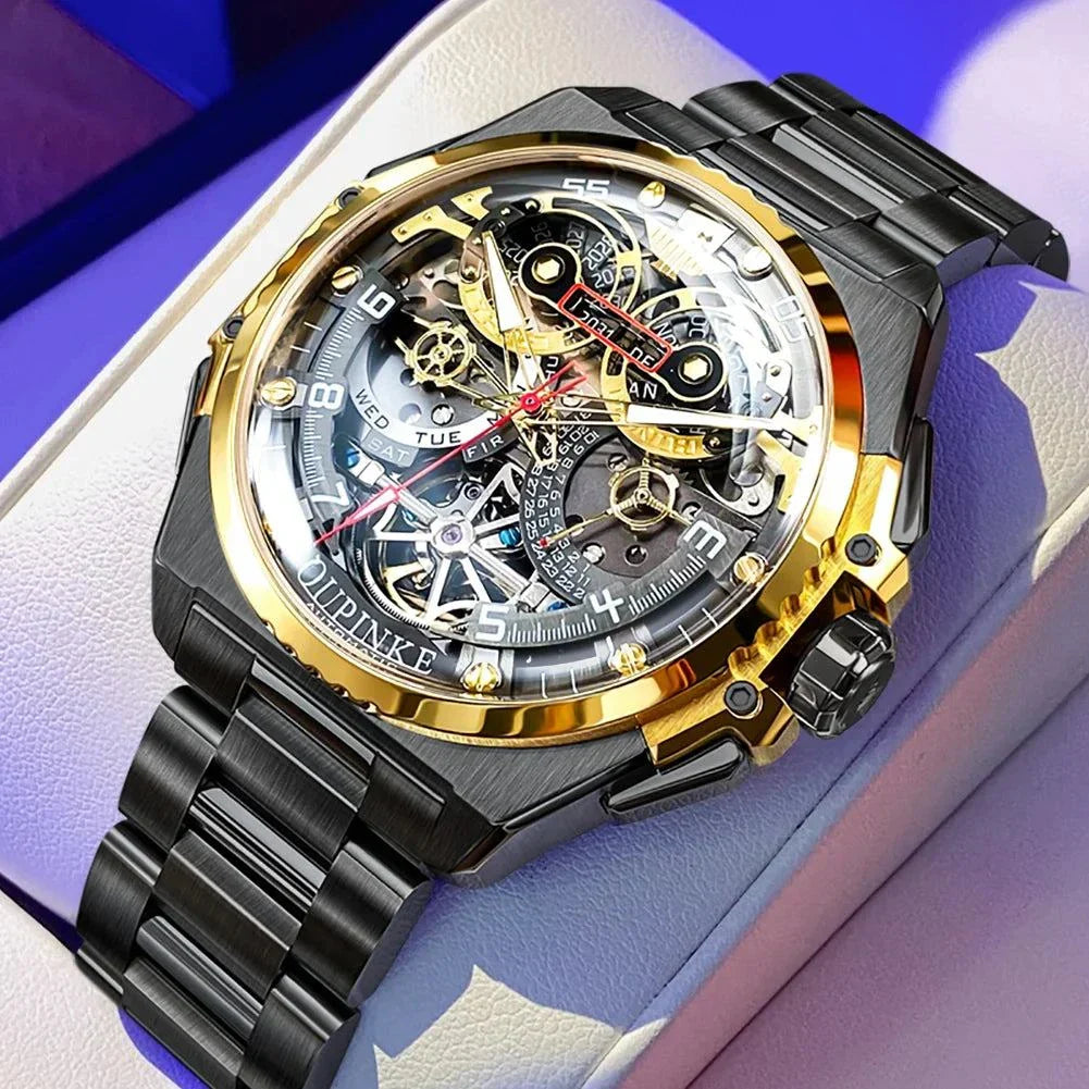 Luxury Man Watch Skeleton Wrist