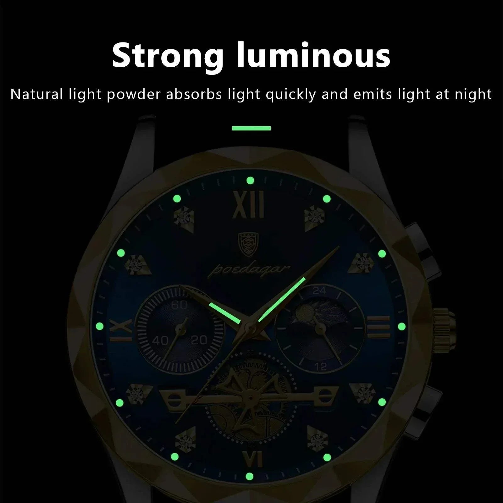 Luxury Man Wristwatch Waterproof Watch