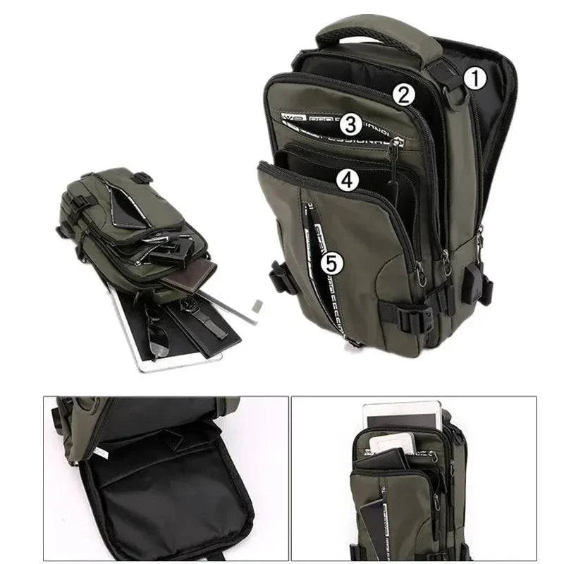 Men Chest Bag Waterproof Men Crossbody Bag