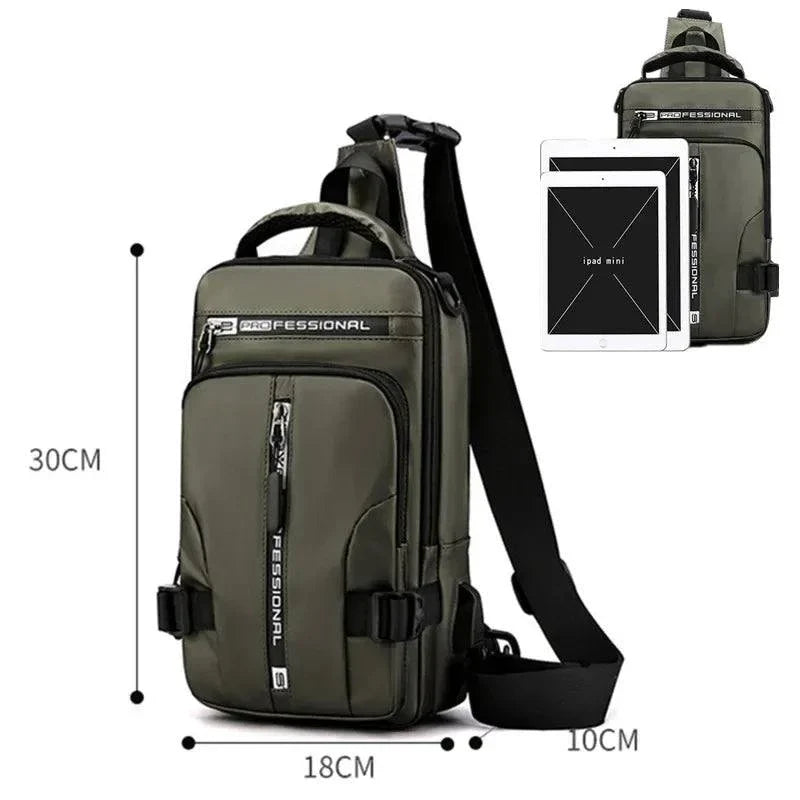 Men Chest Bag Waterproof Men Crossbody Bag