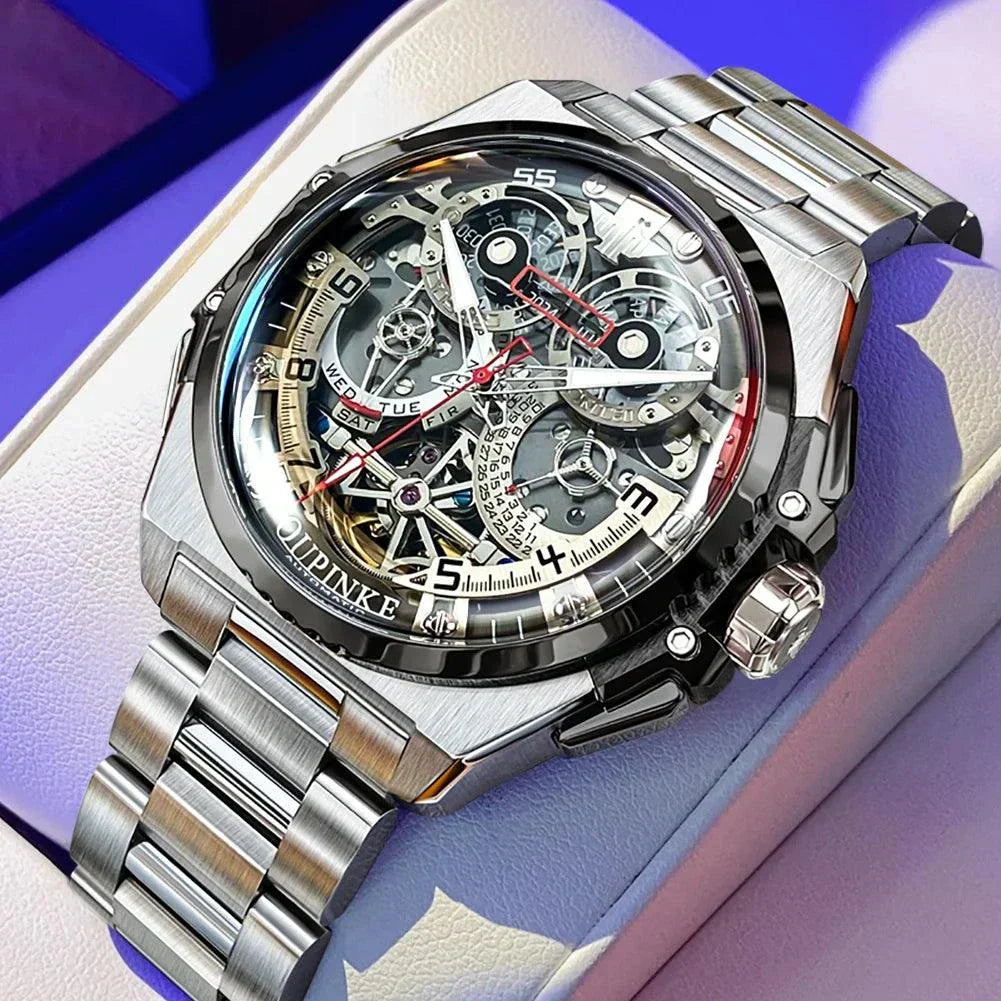 Luxury Man Watch Skeleton Wrist