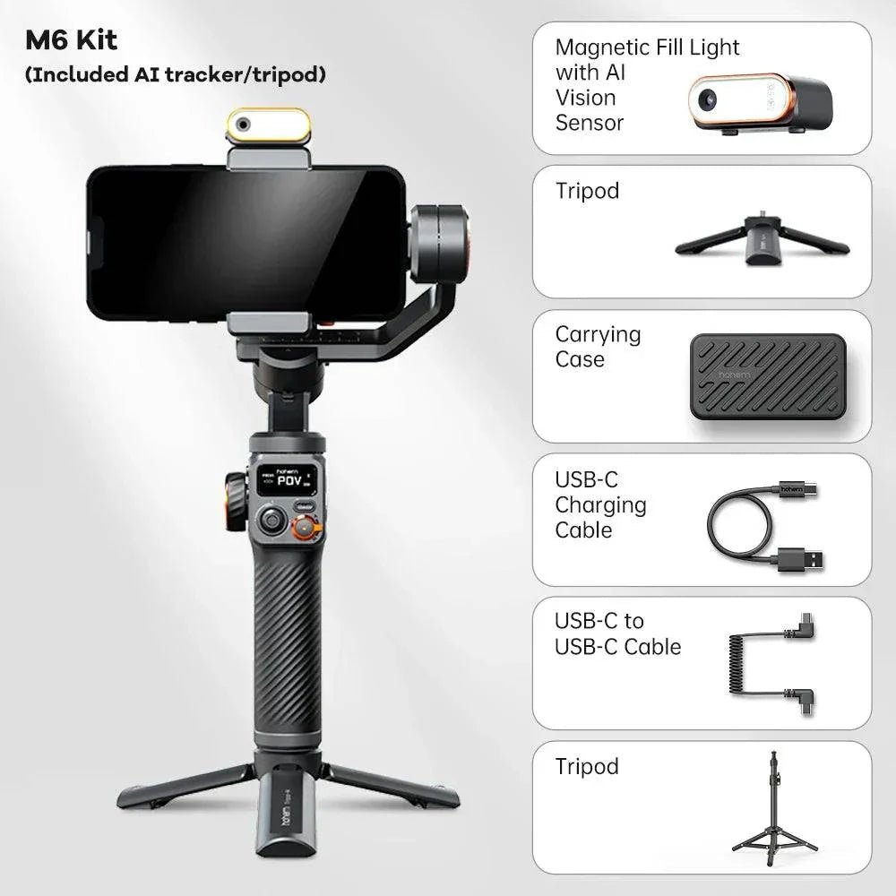 Handheld Gimbal Stabilizer Selfie Tripod for Smartphone